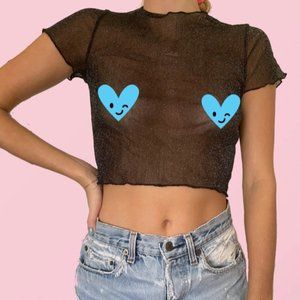 GLITTER MESH TOP (LF STORES) 💫